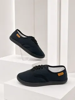 zapatillas náuticas de lona con cordones